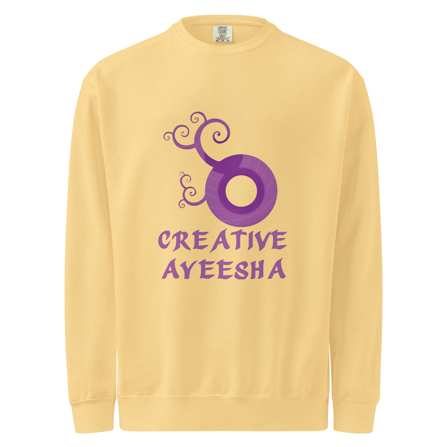 Unisex garment-dyed sweatshirt - Creative Ayeesha