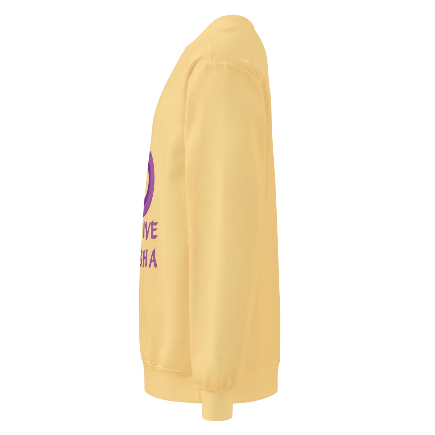 Unisex garment dyed white sweatshirt for fall   - Creative Ayeesha