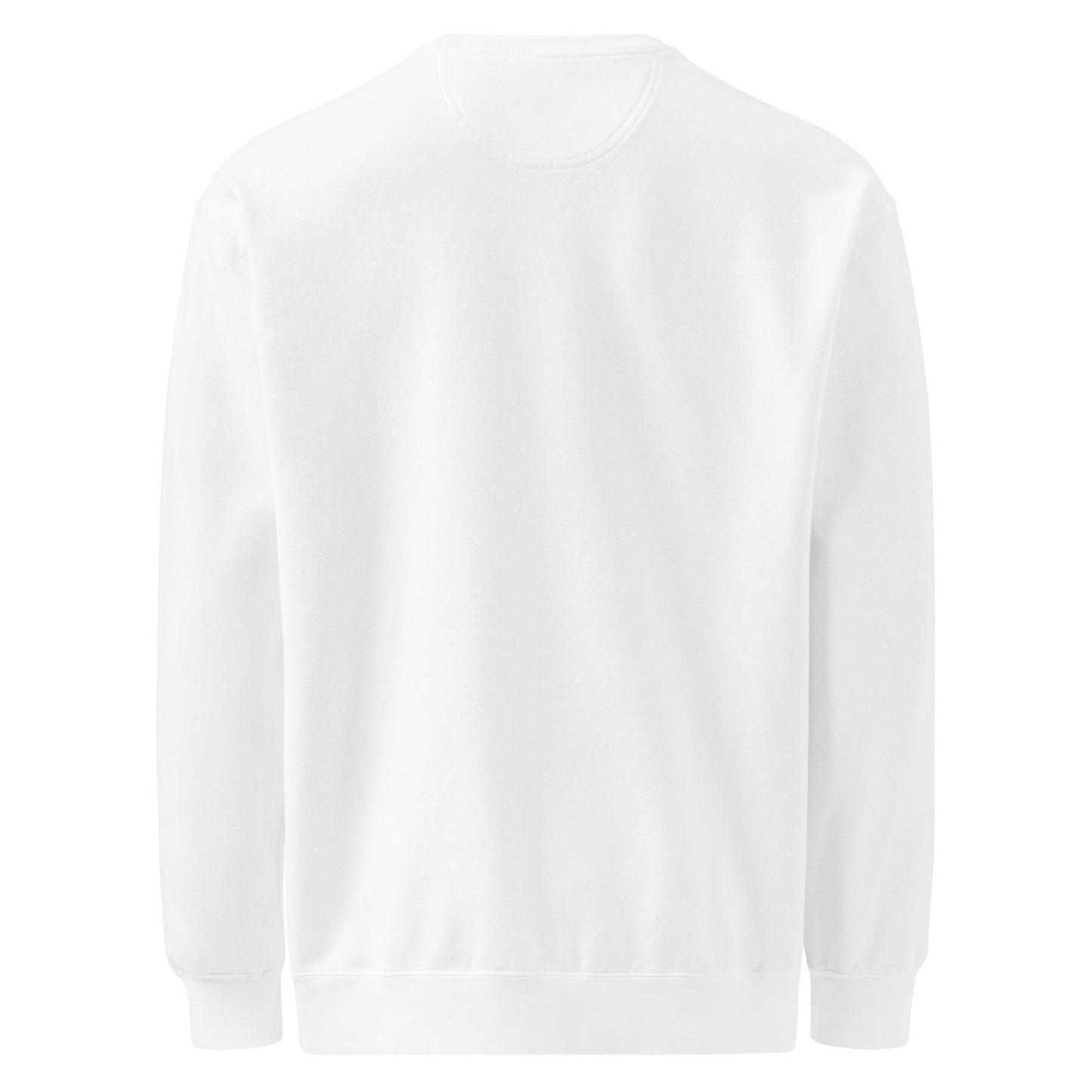 Unisex garment dyed white sweatshirt for fall   by Creative Ayeesha – soft cotton casual wear